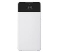 Étui Samsung Galaxy A72 - S View Wallet Cover - Blanc - Tactile - Antibactérien - Rabat