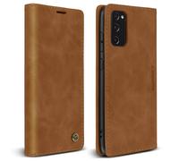 Étui Samsung Galaxy S20 FE Folio Vintage Portefeuille et Support Vidéo Camel