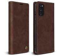 Étui Samsung Galaxy S20 FE Folio Vintage Portefeuille et Support Vidéo Marron