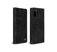 Etui Samsung Galaxy S20 Finition Vintage Clapet Portefeuille Support Vidéo noir