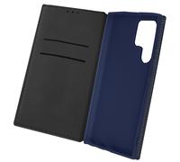 Étui Samsung Galaxy S22 Ultra Clapet Portefeuille Fonction Support Vidéo Bleu