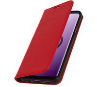 Etui Samsung Galaxy S9 Plus Housse Cuir Portefeuille Fonction Support - Rouge
