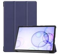 Etui Samsung Galaxy TAB S6 10,5 2019 T860 / T865 Wifi - 4G/LTE Smartcover pliable bleu navy avec stand - Housse coque de protection New Galaxy TAB S6 - Accessoires tablette pochette XEPTIO 10.5 : Exceptional Smart case ! Bleu