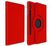 Étui Samsung Galaxy Tab S7 11.0 et Tab S8 Fonction Support Rotatif 360° Rouge Rouge G