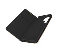 Etui Samsung S22 Ultra Porte-carte Support Vidéo Forcell Luna Book Gold Noir