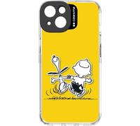 Étui SBS avec motif Peanuts et protection de l'objectif pour iPhone 14, jaune