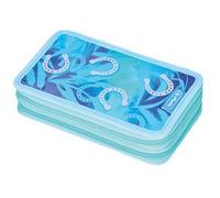 Étui scolaire double 'Lucky Horse', 23 pièces