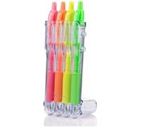 Etui Set To Go Stylo Roller Encre Gel G2 07 Néon 4 Coloris Néon