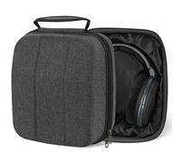Étui Shield Geekria pour Grands Casques Circum-Auriculaires, Compatible avec Sennheiser HD 660s et HD 599 SE, Housse Rigide de Transport avec Rangement pour câble (Gris foncé)