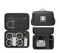 Étui Shoudler pour DJI Avata 360, étui de transport rigide et portable en similicuir, mallette de protection pour le drone Avata 360, la télécommande RC2 et les accessoires de batterie (Noir à motifs)