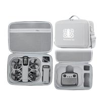 Étui Shoudler pour DJI Avata 360, étui de transport rigide et portable en similicuir, mallette de protection pour le drone Avata 360, la télécommande RC2 et les accessoires de batterie (Gris à motifs)
