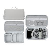Étui Shoudler pour DJI Avata 360, étui de transport rigide et portable en similicuir, mallette de protection pour le drone Avata 360, la télécommande RC2 et les accessoires de batterie (Gris)