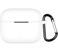 Étui Silicone Antichoc Blanc Compatible Oppo Enco Air4i / Enco Buds 3 Pro ¿ Slim, Résistant Aux Rayures, Trou De Sangle Et Compatible Recharge Sans Fil