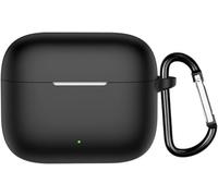 Étui Silicone Antichoc Compatible Avec Oppo Enco Air4i / Enco Buds 3 Pro ¿ Slim, Résistant Aux Rayures, Attache Sangle Et Compatible Charge Sans Fil ¿ Noir