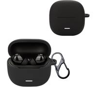 Étui Silicone Antichoc Compatible Xiaomi Redmi Buds 6 Lite Avec Porte-Clés Amovible - Noir