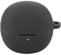 Étui silicone antichoc pour écouteurs QCY HT10 ¿ coque slim résistante aux rayures avec trou lanière/anneau, compatible charge sans fil ¿ Noir