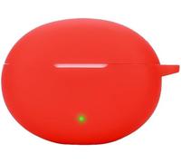 Étui Silicone Antichoc Pour Oneplus Nord Buds 3 Pro ¿ Housse Slim Résistante Aux Rayures Avec Attache Sangle, Compatible Charge Sans Fil ¿ Rouge