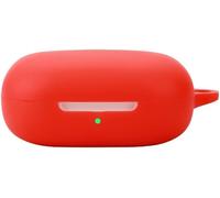 Étui Silicone Antichoc Pour Shokz Openfit Air ¿ Coque Slim De Transport Résistante Aux Rayures, Compatible Charge Sans Fil Avec Attache ¿ Rouge