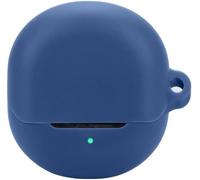 Étui Silicone Antichoc Pour Soundpeats Air 5 ¿ Housse Fine Résistante Aux Rayures Avec Attache Sangle, Compatible Charge Sans Fil ¿ Bleu Marine