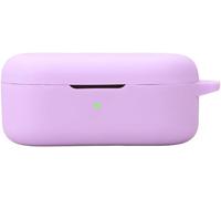 Étui Silicone Antichoc Slim Pour Oppo Enco Buds2 Pro ¿ Coque De Transport Avec Trou Pour Lanière, Compatible Charge Sans Fil, Violet