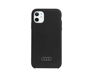 Etui silicone Audi, noir - iPhone 12 / 12 Pro