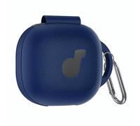 Étui Silicone avec Mousqueton, Protection complète Anti-Chocs et Rayures, LED Visible, Compatible Anker Soundcore P40I (Bleu rétro)