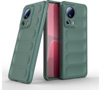 Étui Silicone Liquide Vert Pour Xiaomi 13 Lite - Protection 360° Antichoc, Traitement Anti-Germes, Doublure Microfibre, Compatible Charge Sans Fil & Nfc