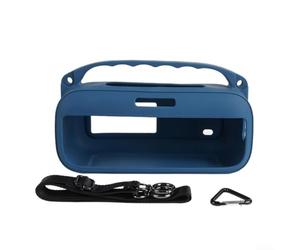 Étui Silicone pour Bose pour soundlink Plus avec Sangle 24cm(Blue) | Protection complète, pour résistance aux chocs, anti-rayures, silicone pour robuste, sécurité maximale