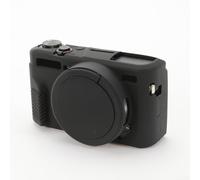 Étui Silicone pour canon G7X pour Mark II Ajustement Parfait(Black)