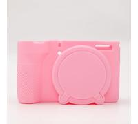 Étui Silicone pour Canon PowerShot V1 Housse Protection Souple Anti-Choc Coque Rigide pour Vlogging (Pink)
