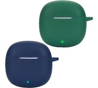 Étui silicone souple anti¿choc pour Honor Earbuds X6 ¿ Recharge sans fil compatible ¿ Lot de 2 (Bleu et Vert)