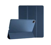 EVETANE Étui Smart Cover iPad Pro 12.9 pouces (2018/2020/2021) Bleu à Rabat avec Support