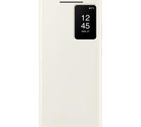 Etui Smart View avec porte-carte S23 Ultra Creme
