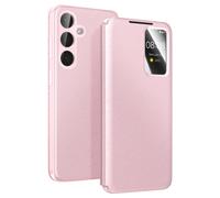 Étui Smart View pour Galaxy S26 avec Porte-cartes et Finition Antidérapant Rose