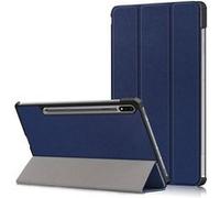 Etui Smartcover bleu pour Samsung Galaxy TAB S7 Plus / S7 FE / S8 Plus 12.4 pouces 4G / 5G - Housse bleue coque de protection pour tablette Tab S7+/ S7 Plus 2020 / S7 FE 2021 5G / Tab S8+ 2022 12.4 - Accessoire pochette XEPTIO Bleu