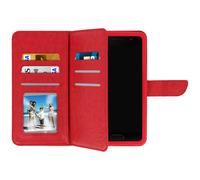 Etui Smartphone 5,0 à 5,3'' Portefeuille Mutirangements Caméra Slide bordeaux
