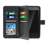 Etui Smartphone 5,3 à 5,5'' Portefeuille Mutirangements Caméra Slide noir