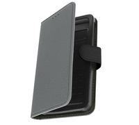 Étui Smartphone 5,31 à 5,8 Pouces Tissu Denim Portefeuille Coulissant gris