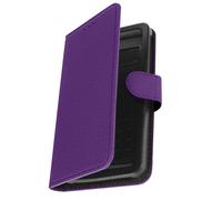 Étui Smartphone 5,31 à 5,8 Pouces Tissu Denim Portefeuille Coulissant violet