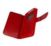 Etui Smartphone 5,5 à 6,0'' Portefeuille Mutirangements Caméra Slide rouge