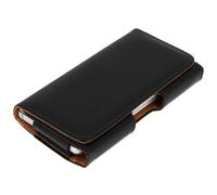 Étui Smartphone Universel Pochette Ceinture Clip + Passant Taille XXL - Noir