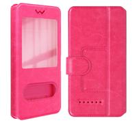 Étui Smartphone Universel Taille 3XL Fenêtres D'affichage et Décrochage fuschia