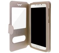 Housse Etui Universel Clapet Fenêtre Smartphones 5 à 5.3 pouces - Or - Protection Intégrale