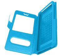 Housse Etui Fenêtre Universel pour Smartphone 5.3 5.5 pouces - Turquoise