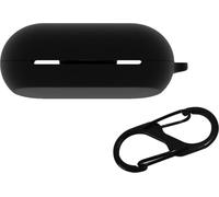 Étui Somstyle pour écouteurs sans fil Sony WF-C500 - Silicone souple avec clip - Noir