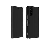 Étui Sony Xperia 5 Folio Cuir Véritable Porte cartes Support Vidéo - noir