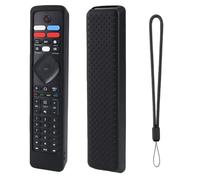 Étui Souple en Silicone télécommandes pour Philips RF-402A NH800UP Étui antidérapant Housse de Protection Souple Coque de Protection avec Cordon (Noir)