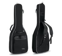 Etui Souple Housse pour Guitare 4/4 Classique Sac Noir avec Bretelles Luxe Noir