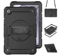 Étui souple transparent avec support rotatif et porte-stylo pour tablette 11"