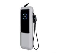 Étui souple transparent pour Anker pour Zolo pour batterie 25K Gris | Silicone doux au toucher, poignée antidérapante, résistante à l'usure, transport léger, option de couleur noire
